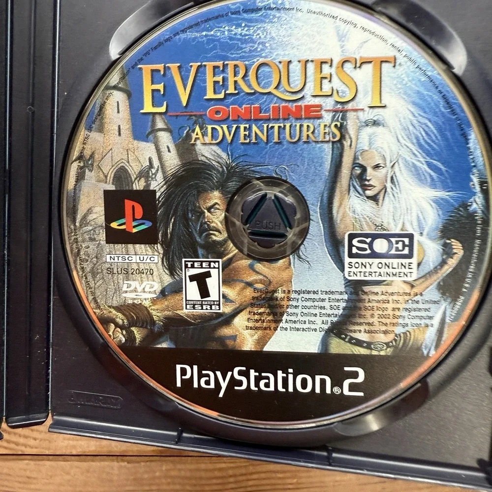 EverQuest Adventures PlayStation2 Role Playing MMORPG Action Game‎ Complete CIB